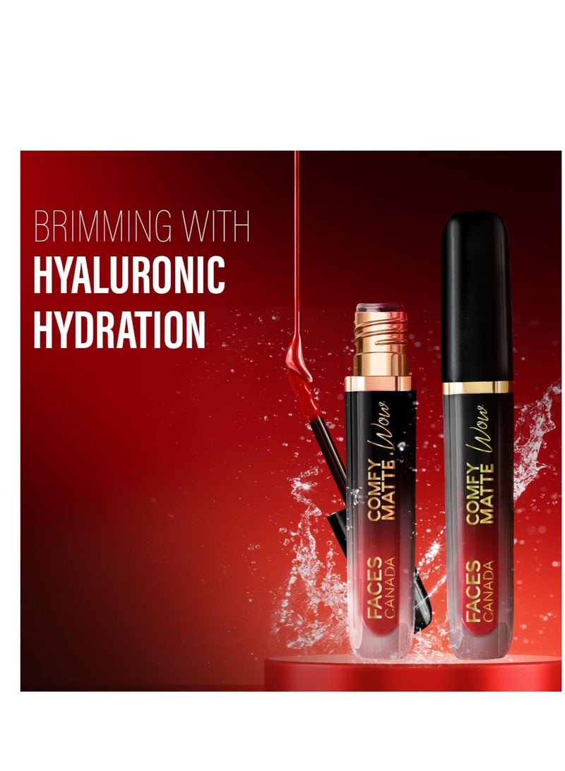 فاسيسكانادا مجموعة فيس كندا سوبر كويك جلام - كريم ستروب - ذهبي وردي (18 مل) + مرطب ملون - فاتح 01 (18 جم) + أحمر شفاه سائل كومفي مات واو - كاكاو كراش 07 (3.8 مل) | قاعدة مكياج مضيئة ومتألقة | غنية بالأصباغ - Image 4